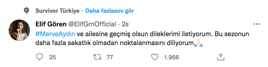 elif goren den merve aydin in sakatligi ile ilgili dikkat ceken paylasim 